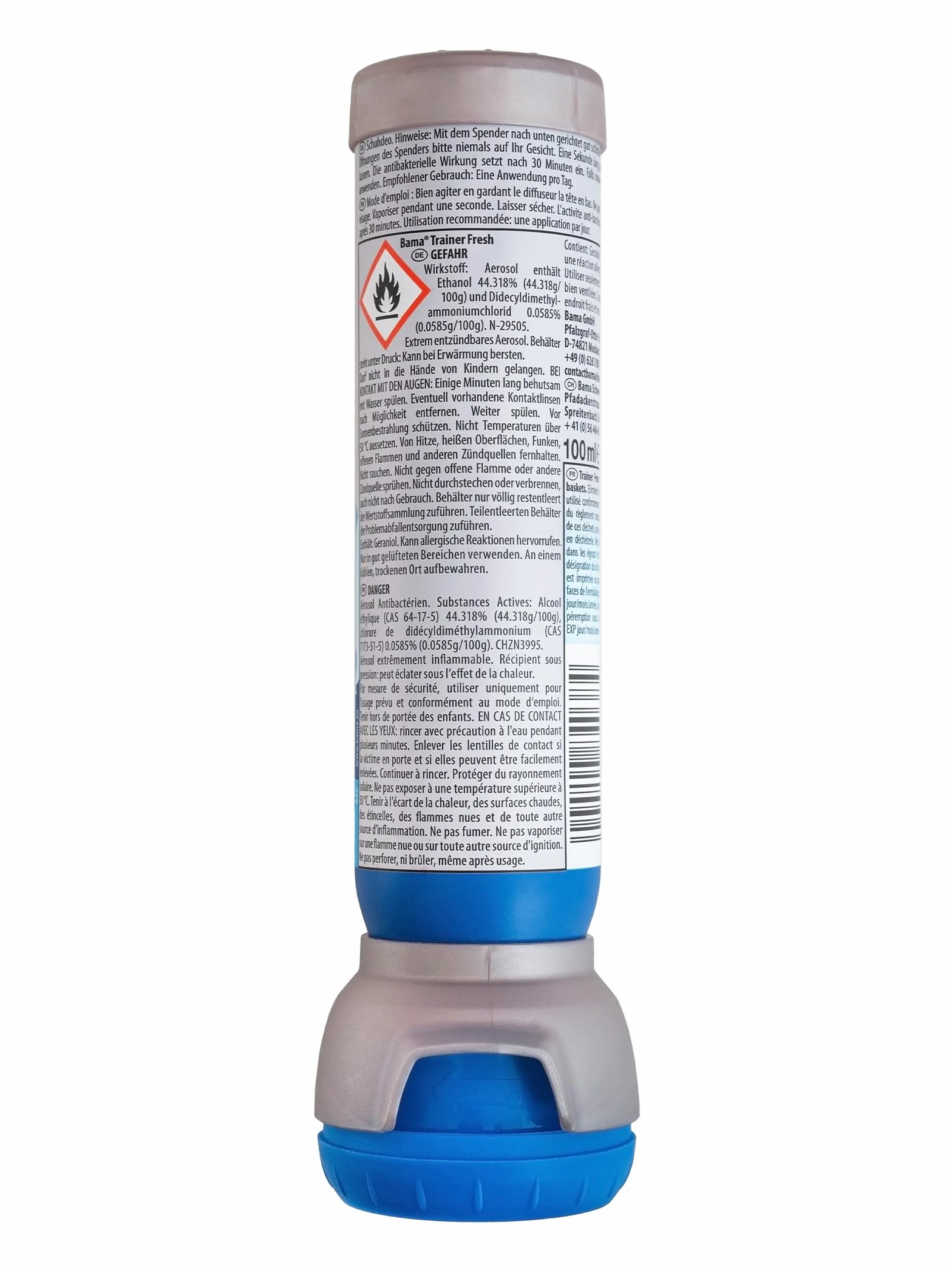 Dezodorant Odświeżający do Butów - Neutralizujący Zapachy Spray do Butów, Zapewniający Higienę i Świeżość, Zestawy 3x 100ml - BAMA