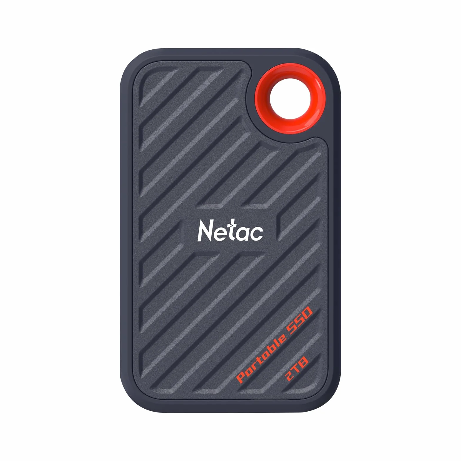 Netac ZX20 przenośny dysk SSD 2 TB, przenośny, 2 TB (do 2000 MB/s odczytu i zapisu, odporny na wstrząsy, szyfrowanie AES, odporny na wodę i kurz), szary