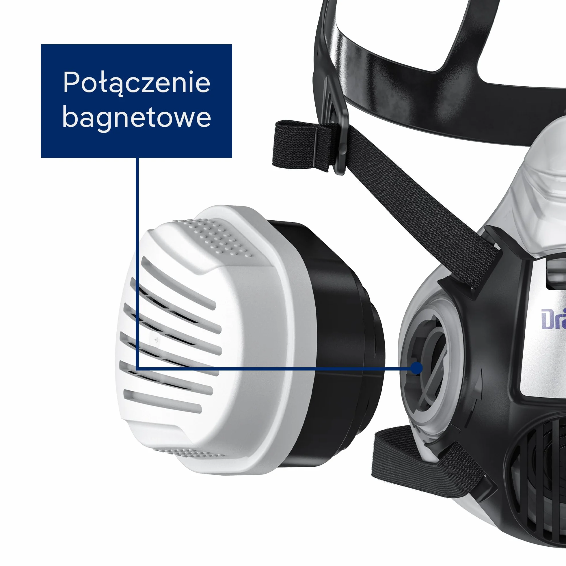 Dräger X-plore Bagnetowy filtr kombinowany A2 P3 do gazów i cząstek stałych | 3 pary | filtr zamienny do pełnych i półmasek X-plore 3300, 3500 i 5500