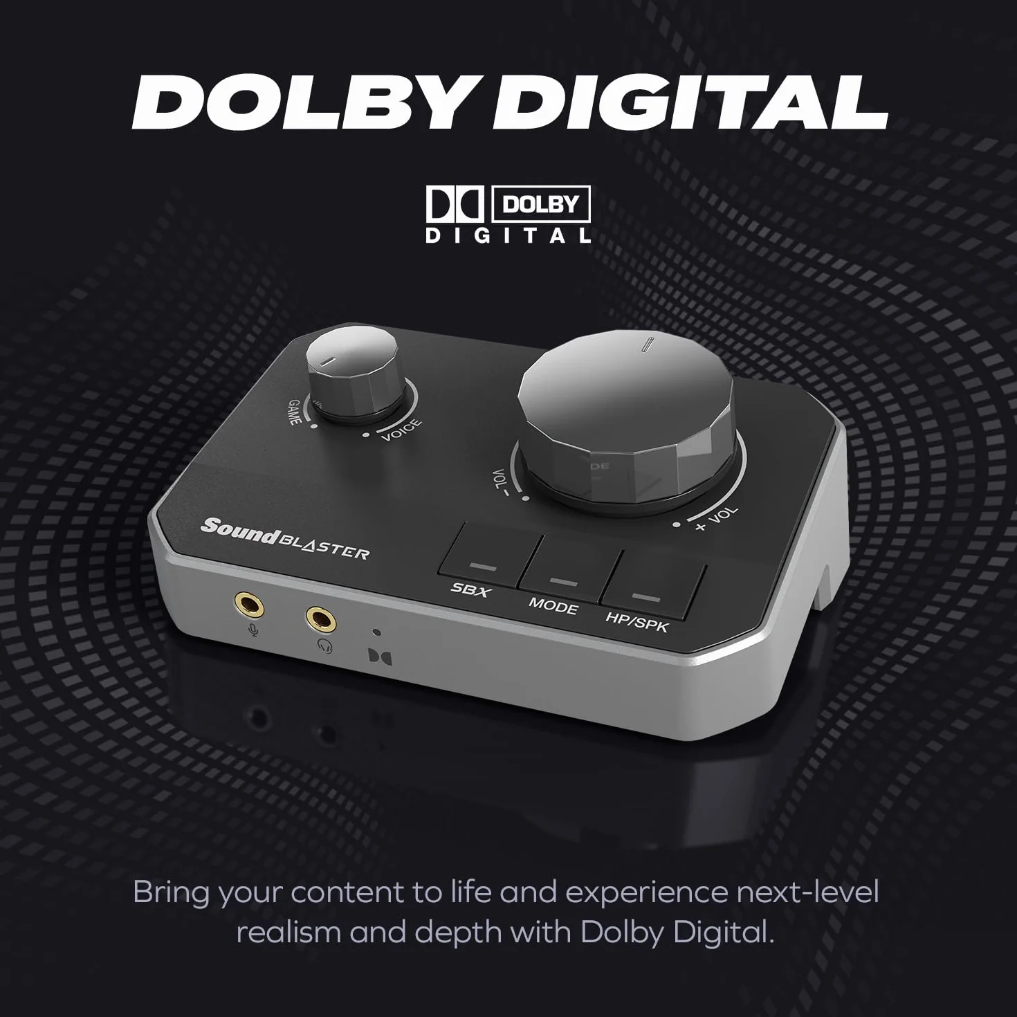 Sound Blaster G8 - Hi-Res Gaming USB DAC z podwójnym interfejsem audio USB i w pełni konfigurowalnym silnikiem Acoustic Engine i 10-pasmowym korektorem