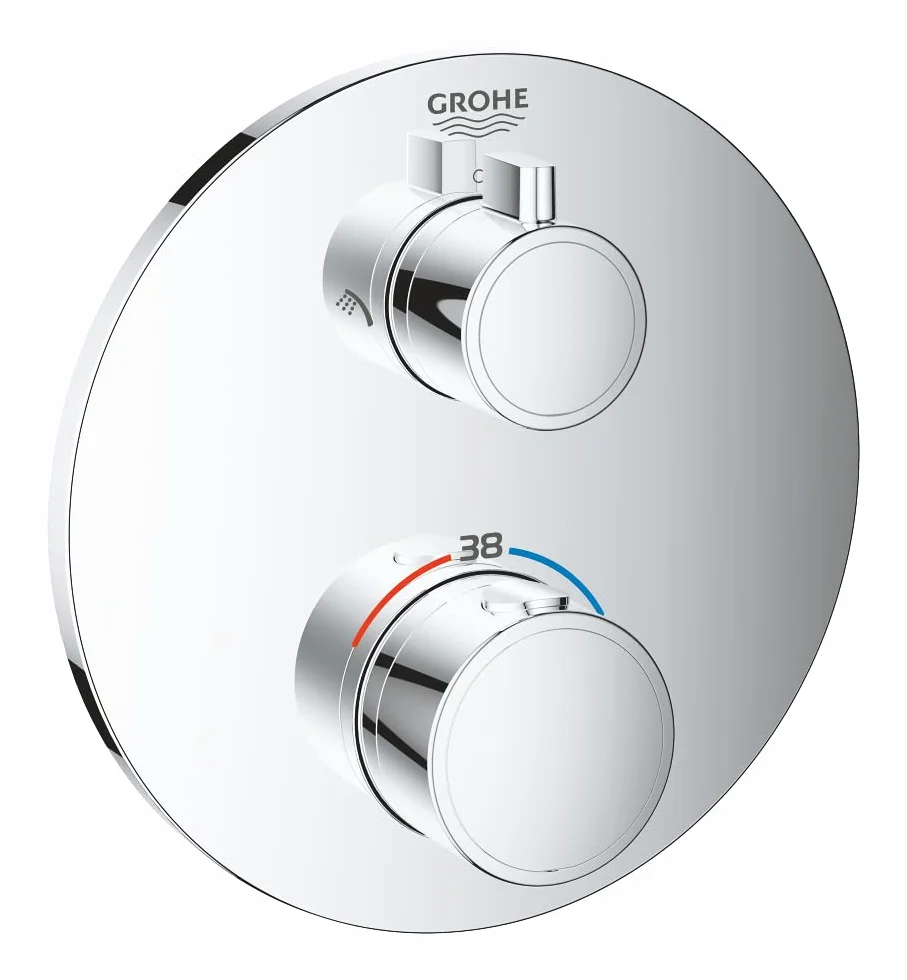 GROHE 24075000 Termostatyczna bateria prysznicowa - Chrom, 24076000
