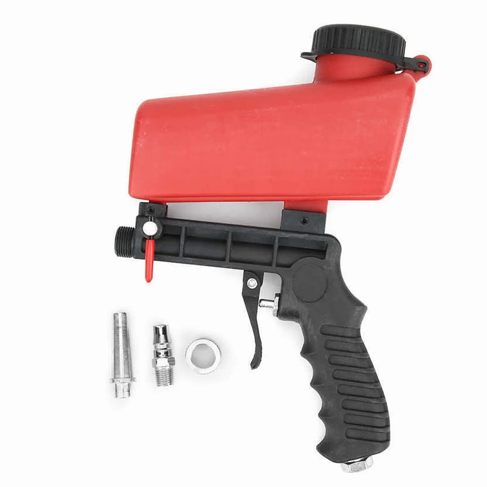 Pistolet natryskowy pistolet pneumatyczny pistolet do piaskowania mała ręczna maszyna do piaskowania narzędzie do piaskowania 90PSI pistolet do malowania regulowana maszyna do natrysku piaskarki