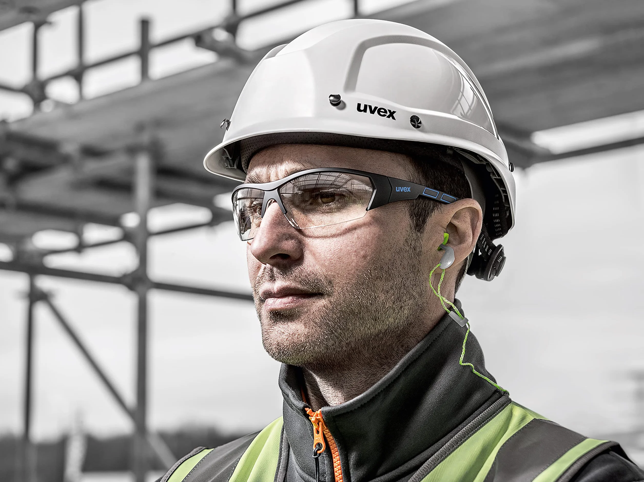 Uvex uvex9194175 i-works okulary ochronne, niebieskie/przezroczyste