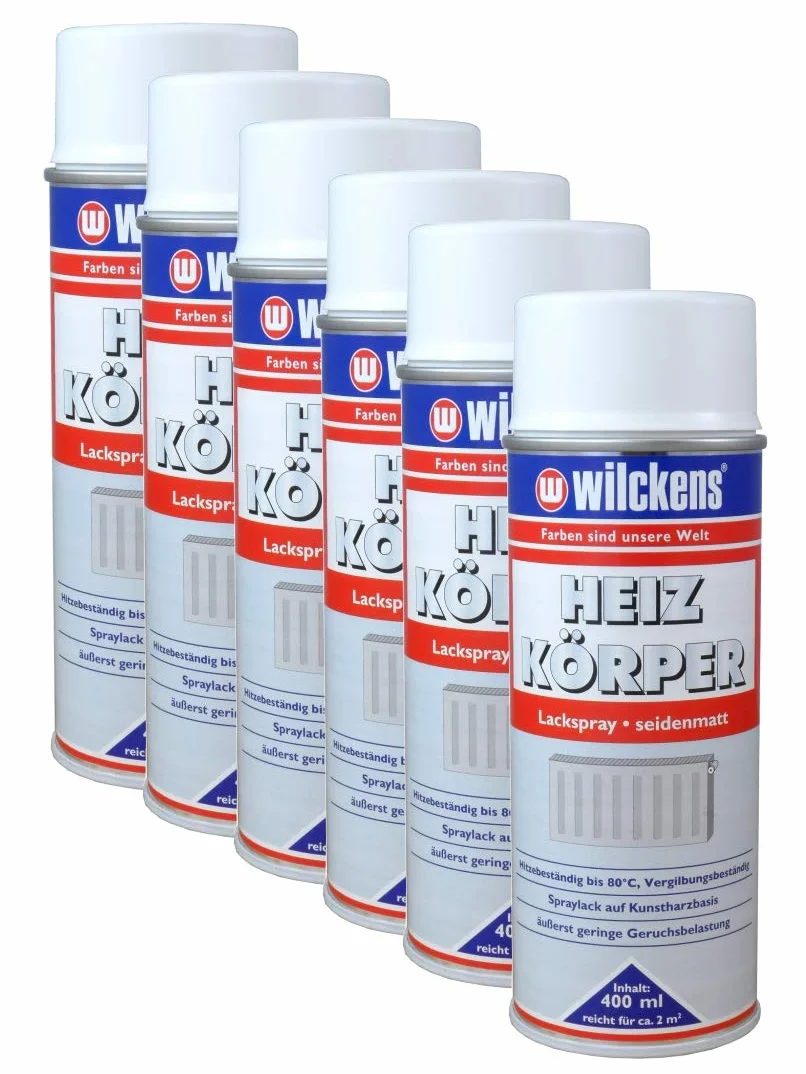 Dynamic24 Lakier do grzejników w sprayu, biały, jedwabiście matowy, 400 ml, do grzejników, bojlerów wodnych, radiatorów, rur ciepłej wody – duża siła krycia i wypełnienia – odporny na zarysowania