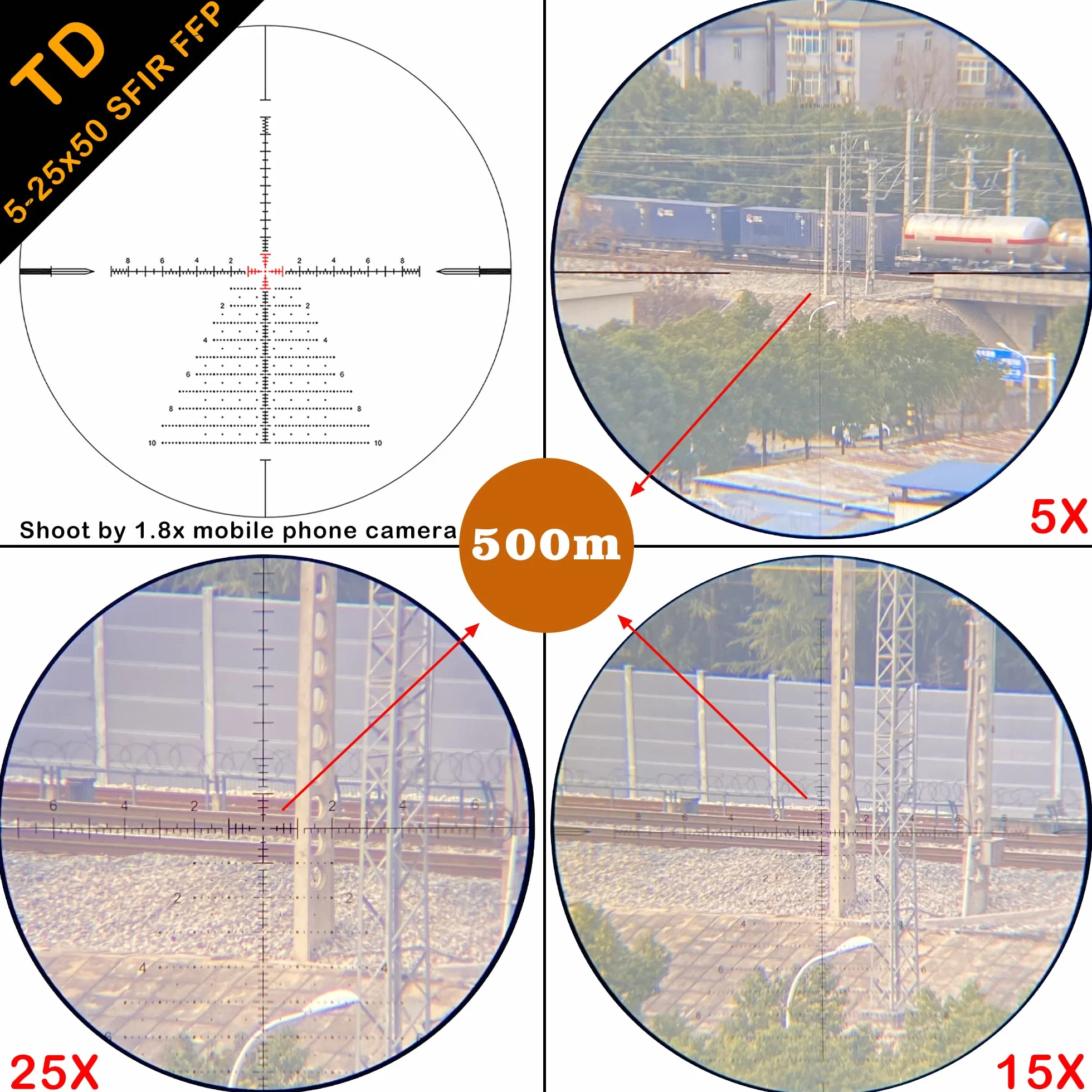 WestHunter Optics TD 5-25x50 SFIR FFP luneta celowa 30 mm 1/10 MIL