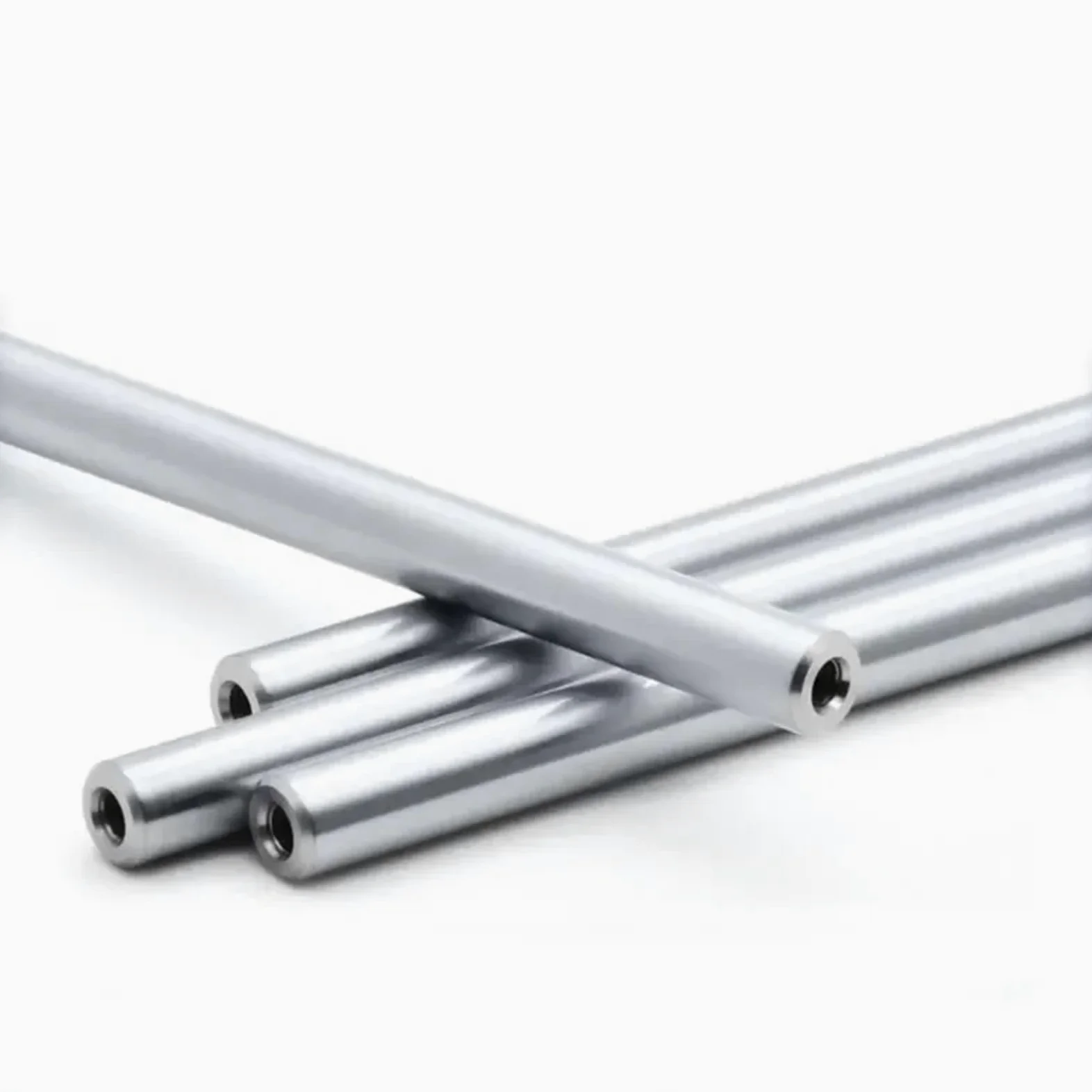 Prowadnice do szuflad z pełnym wysuwem 2 szt. Wałek liniowy OD12 mm, długość 100–550 mm z dwoma końcami gwintu M4/M5/M6, głębokość otworu 8–16 mm, chromowany, utwardzany pręt