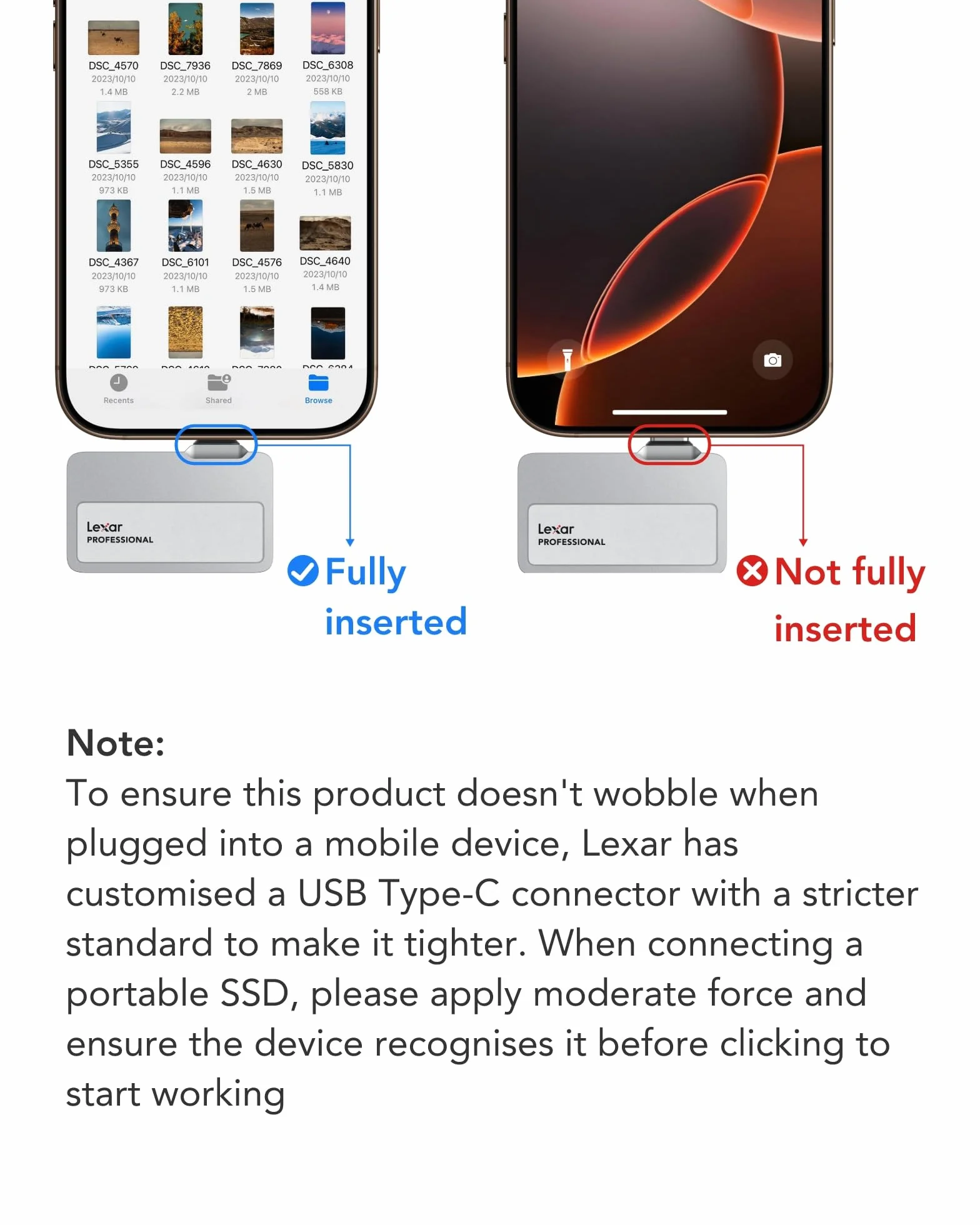 Lexar Profesjonalny przenośny dysk SSD Go z HUB 2 TB, USB 3.2 Gen 2, odczyt 1050 MB/s, zapis 1000 MB/s, IP65