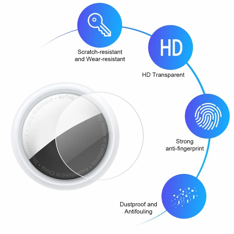 AXFEE Skórzane etui ochronne AirTag PU na klucze do Apple AirTag