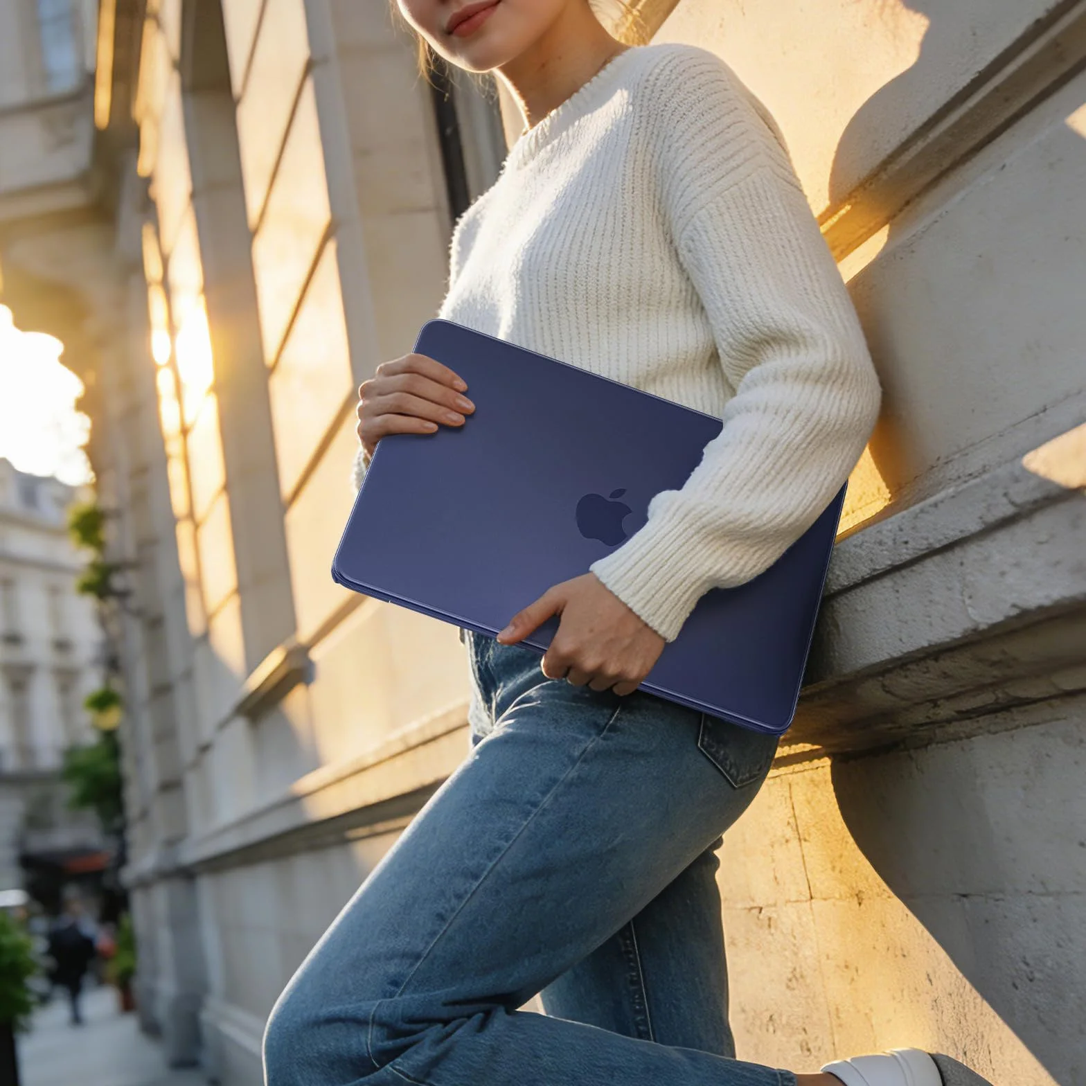 EooCoo Etui Kompatybilne z Apple MacBook Neo 2026,13"Laptop Mac A3404 z Chip A18 Pro i 13"Wyświetlaczem Liquid Retina,Ultracienkie Matowe Sztywne Plastikowe Osłona Ochronna-Indygo
