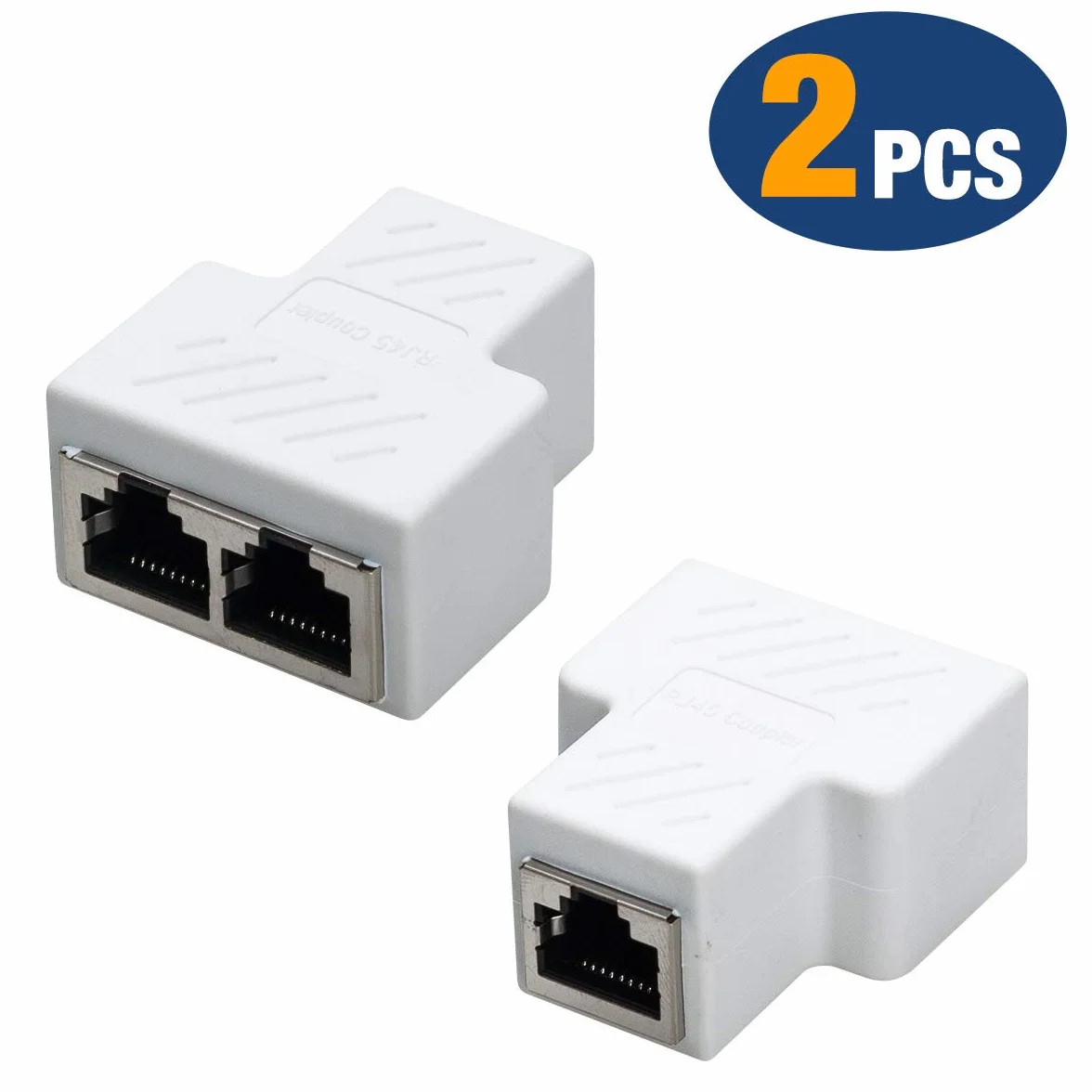 rozdzielacz RJ45 konektor żeński; adapter sieciowy 1 do 2 złącze żeńskie CAT 5/CAT 6 LAN kabel Ethernet podwójne gniazdo adapter