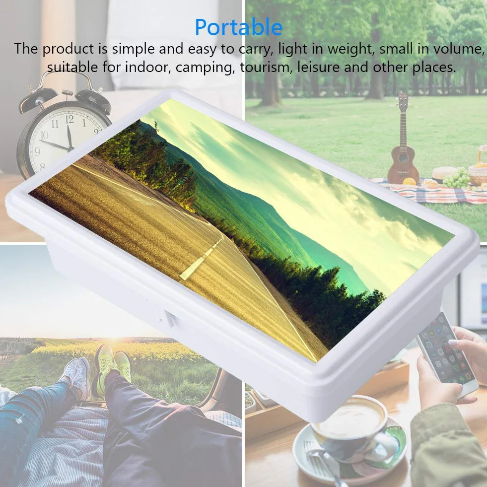 Wzmacniacz ekranu telefonu komórkowego, ASHATA 12-calowy wysuwany ekran 3D do telefonu komórkowego Lupa projekcyjna, przenośny wzmacniacz wyświetlacza HD Lupa do smartfona na