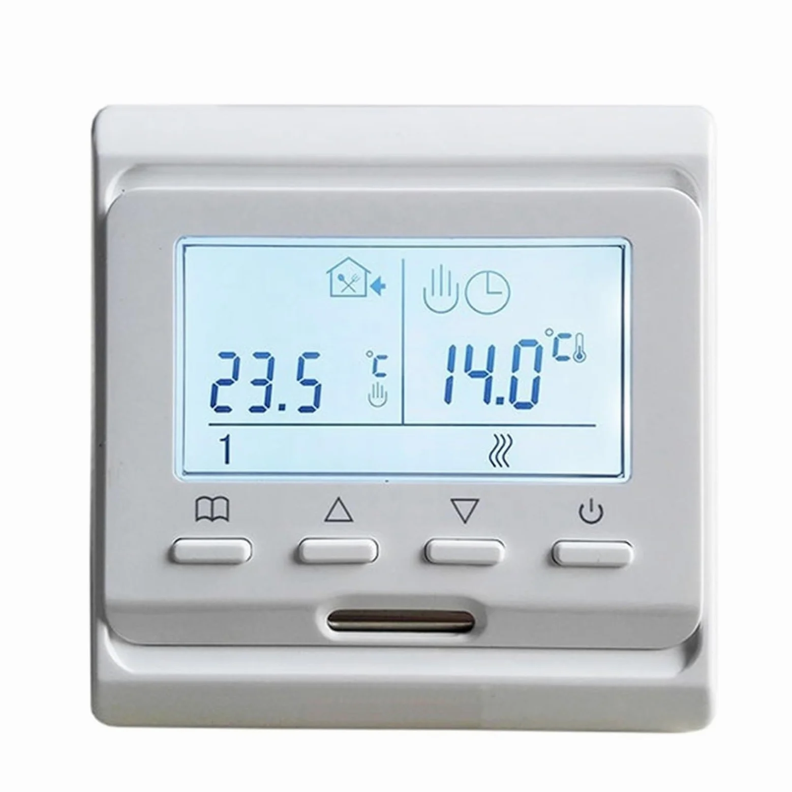 Termostat pokojowy Programowalny wyświetlacz LCD Elektryczny cyfrowy regulator ogrzewania podłogowego Ciepła podłoga (1 szt.) Informacja O ZgodnośCi(16A wifi)