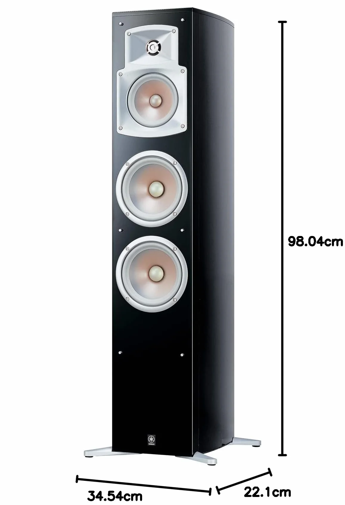 Yamaha NS-555 System Głośników Stojących, Czarny, 1 Sztuka
