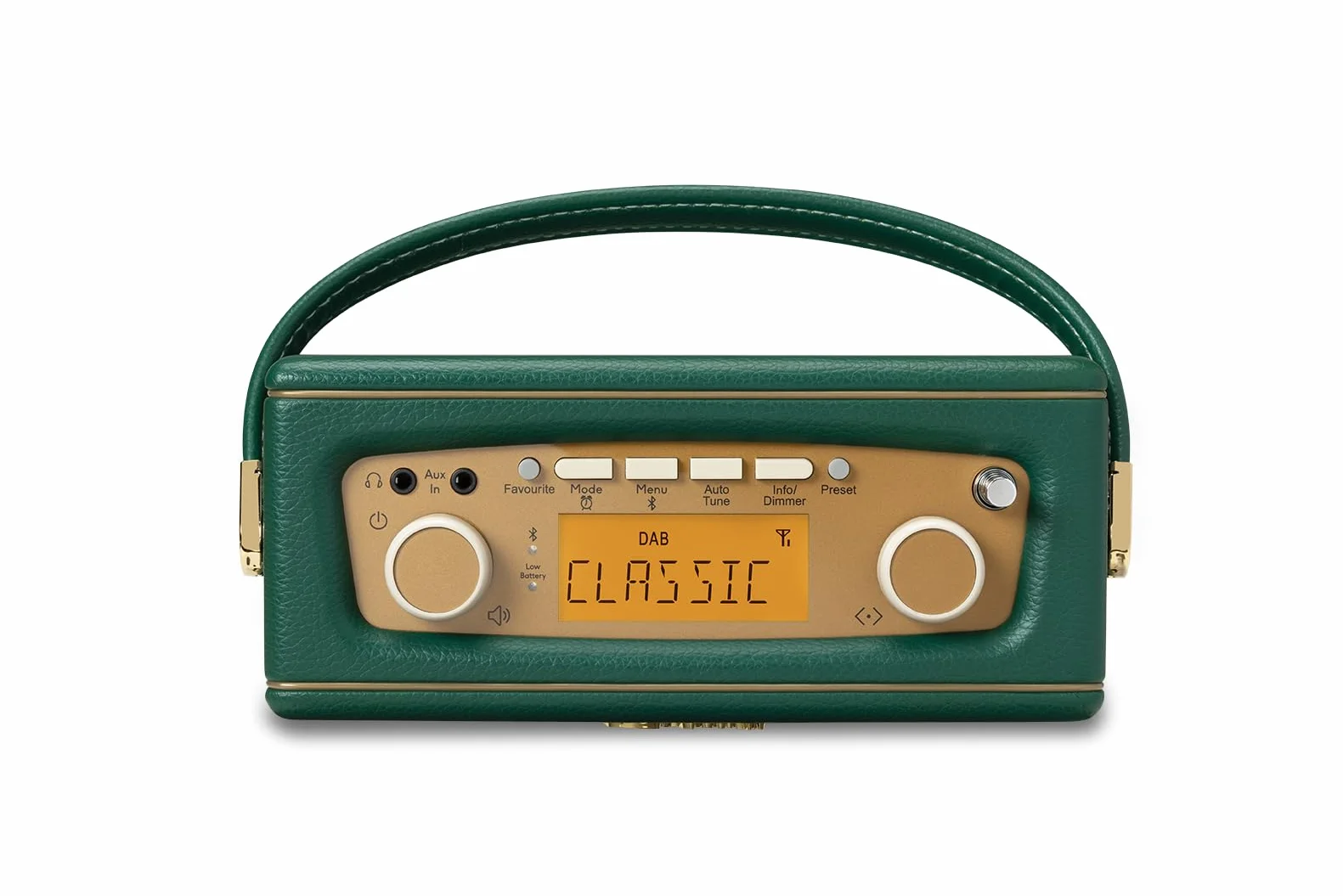 Roberts Revival Uno BT DAB+ FM Bluetooth Przenośne radio budzikowe, ciemnozielony