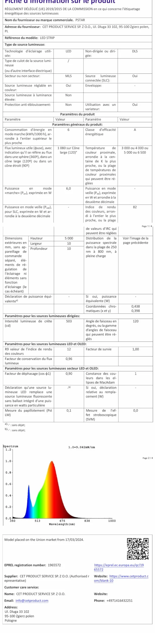 Taśma LED COB 3 m, 6500K zimna biel ściemnialna, 320 diod/metr, z zasilaczem 24V i pilotem, samoprzylepna taśma świetlna o szerokości 8 mm do kuchni, podświetlenia LED TV, lustra, sypialni