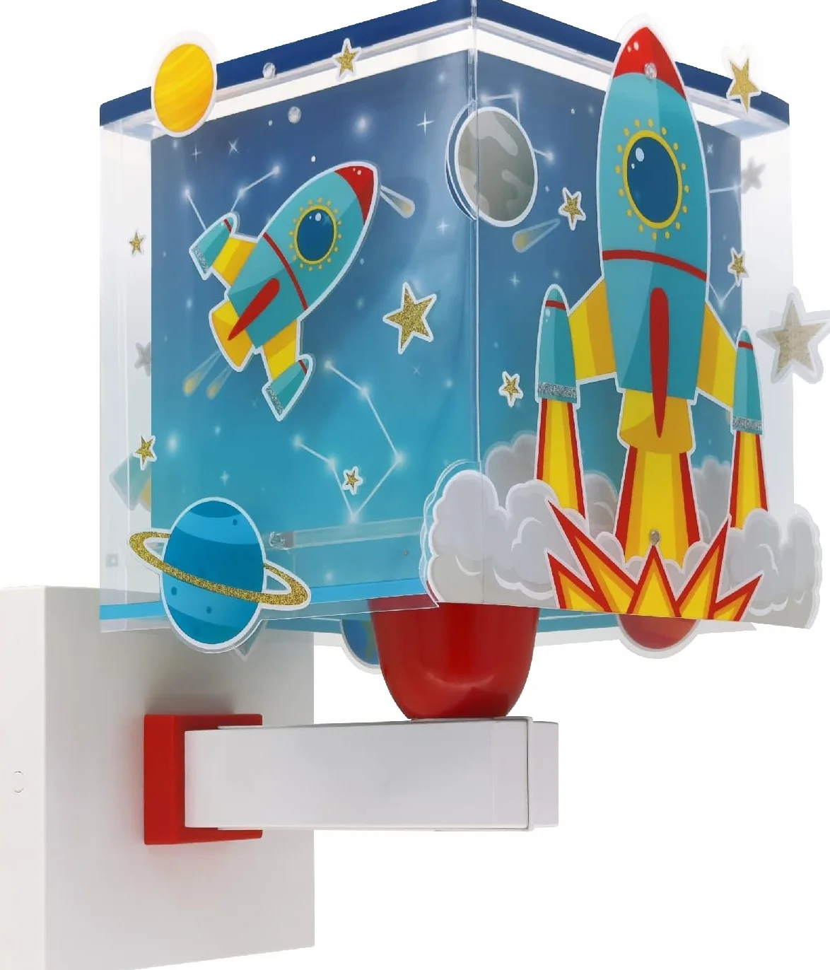 Dalber Children's Wall Lamp, Children's Lamp, Wall Light, Rocket Room,
