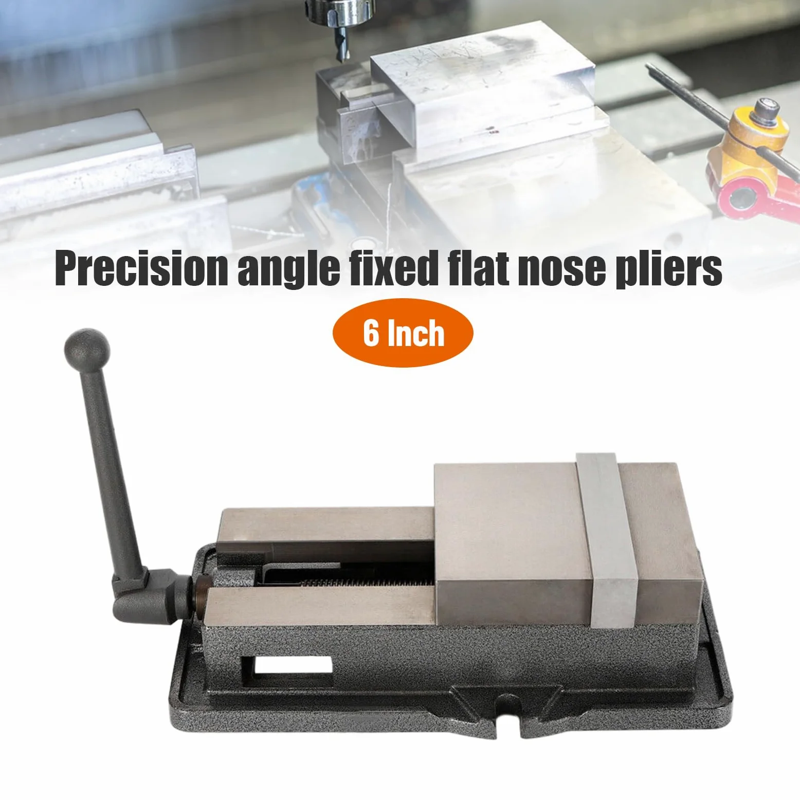 Imadło precyzyjne CNC 6", precyzyjna ławka, imadło maszynowe, CNC Clamping Lock Vise Milling Machine Bench Clamp Vice, imadło do stołu warsztatowego, zestaw akcesoriów