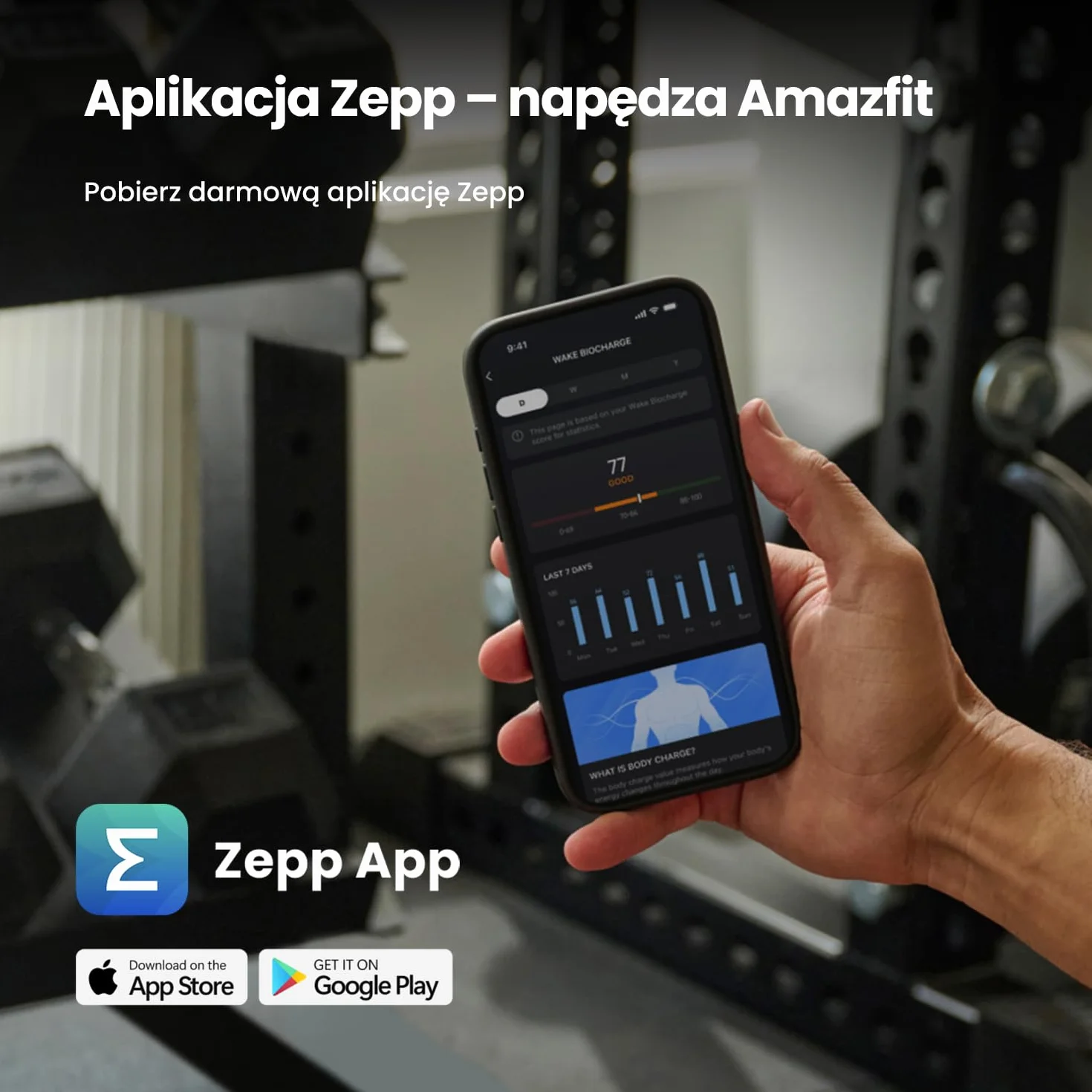 Amazfit Balance 2 Smartwatch 47 mm AMOLED Szkło Szafirowe Dual GPS 21 dni baterii
