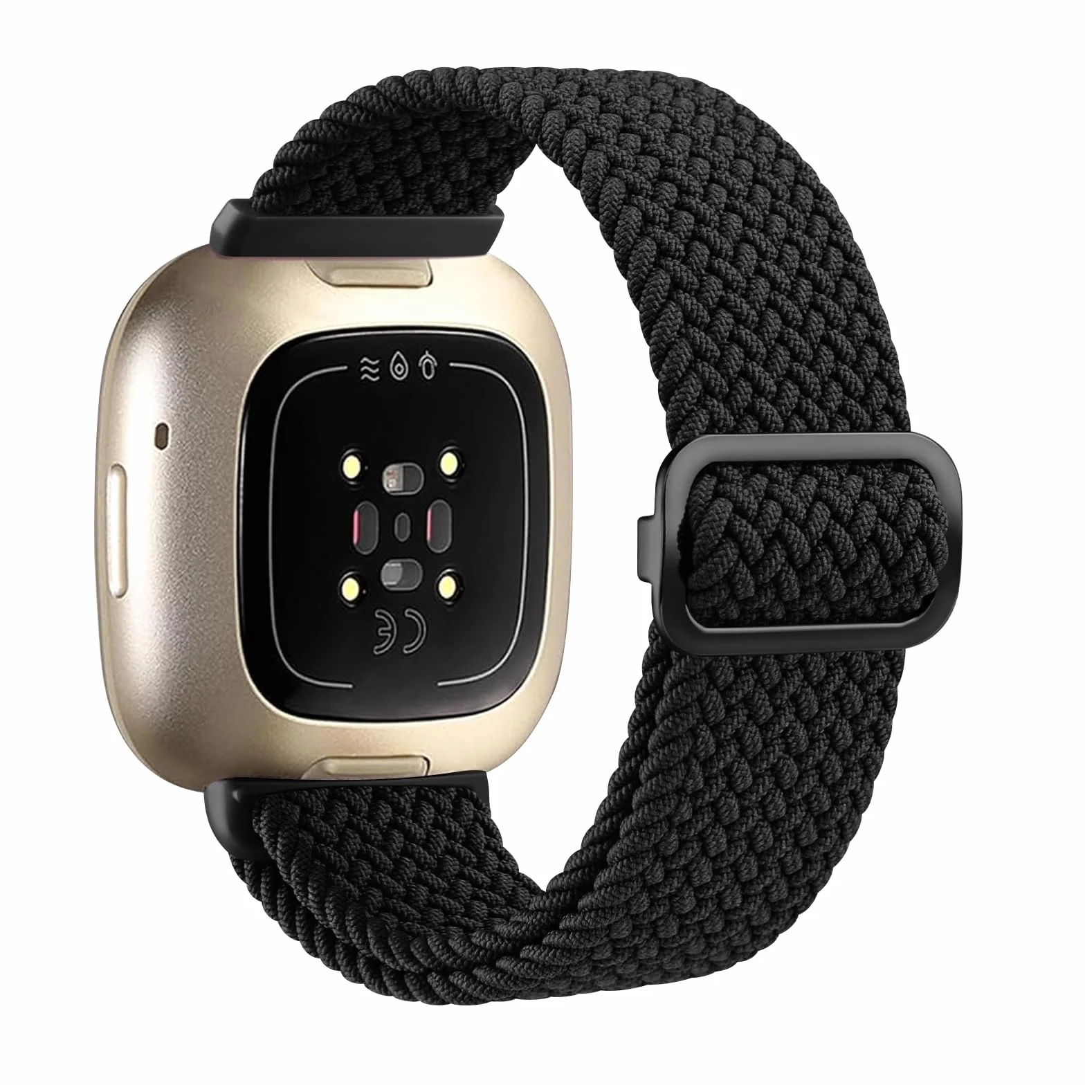 Mugust Bransoletka do Fitbit Versa 4 / Versa 3 / Sense / Sense 2, pleciona nylonowa