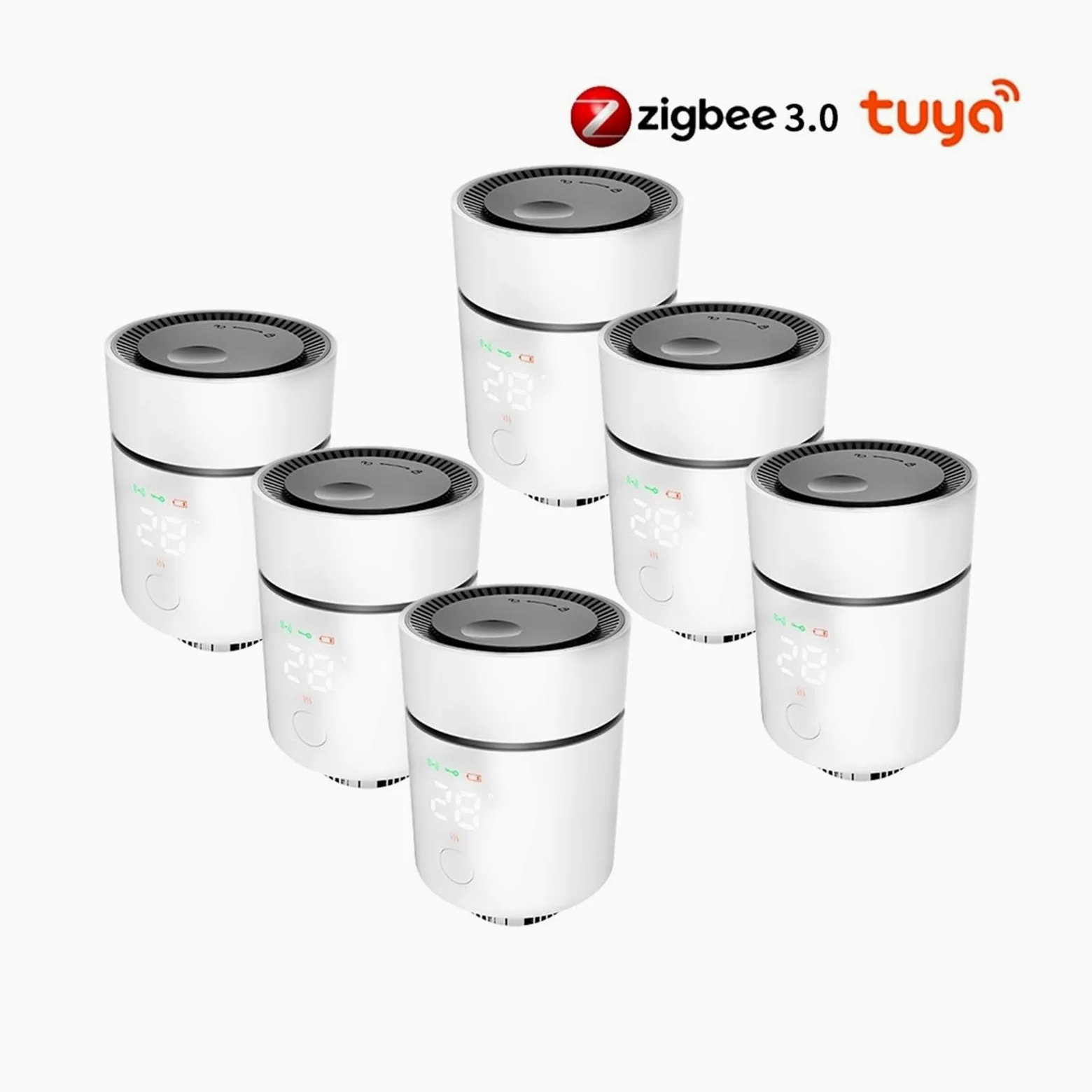 Sterownik Zaworu Termostatycznego Tuya ZigBee3.0 Smart TRV, Obsługa Siłownika Termostatu Grzejnikowego OszczęDza Energię I Koszty Ogrzewania(1PCS)