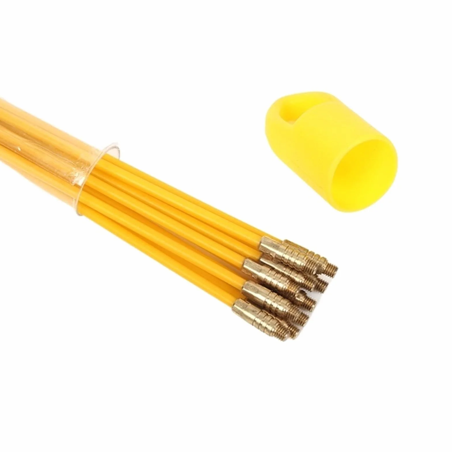Zestaw taśm do ściągania kabli z włókna szklanego, 10 szt., 13 cali, 4 mm, żółty