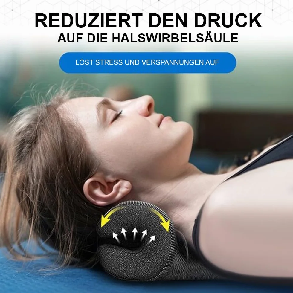 magnetyczny ściągacz na szyję - urządzenie do masażu szyi, poduszka do masażu Shiatsu, poduszka do masażu - poduszka na kark - INCL. Masaż, piłka do masażu, e-book – walentynkowy prezent dla