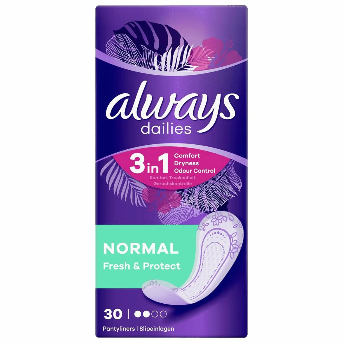 Always - Daily Normal Fresh & Protect - Wkładki higieniczne - 30 sztuki