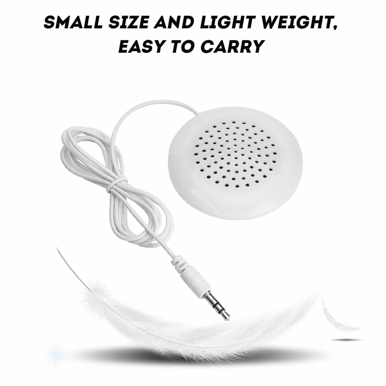 Garsent Mini głośnik 3,5 mm przenośny głośnik pod poduszkę stereo HIFI