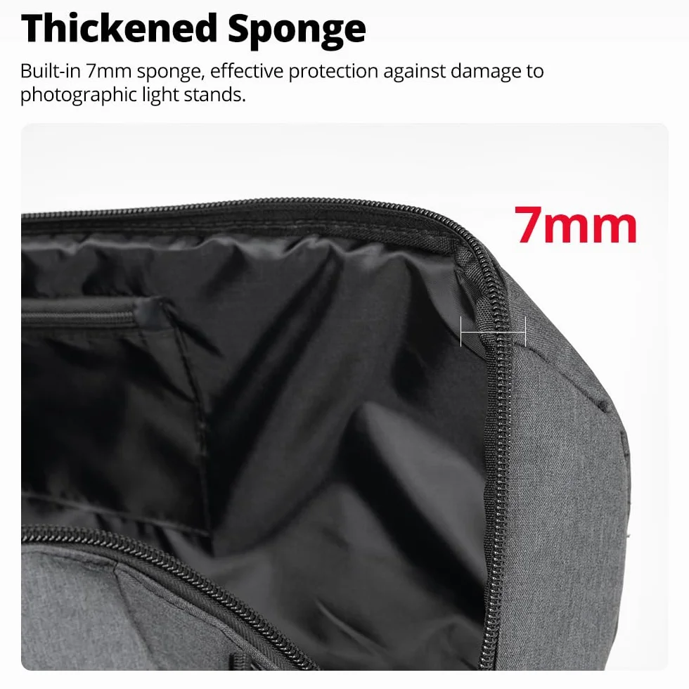 Tripod Carrying Case Bag 110cm 43.3inch for Light Stands Boom Stand Umbrella Photography Accessories