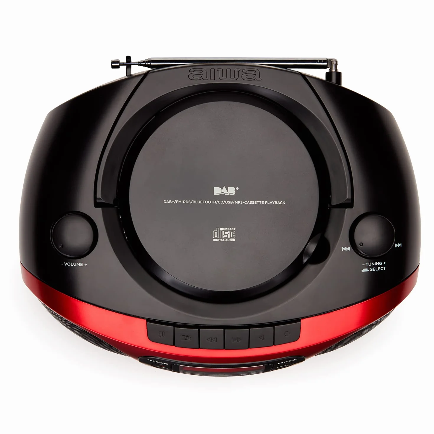BOOMBOX RADIOODTWARZACZ DAB+, CD/MP3, USB, BT, AUX IN - AIWA BBTC-660DAB/RD