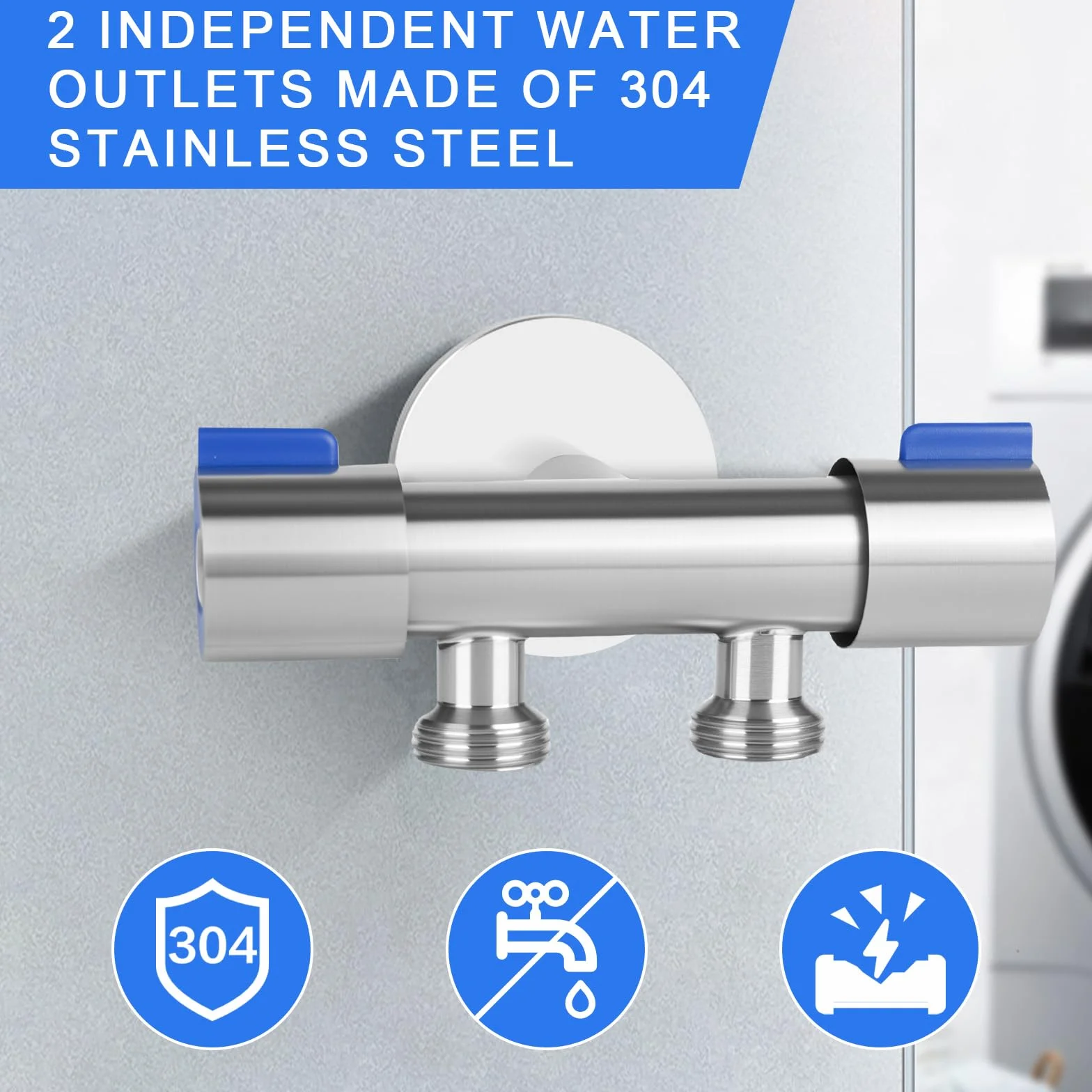 Bidet słuchawka prysznicowa, bidet ze stali nierdzewnej, uniwersalne przyłącze G1/2", wąż sprężynowy 2 m, uchwyt ścienny, głowica prysznicowa ze stali nierdzewnej, do kąpieli dla zwierząt