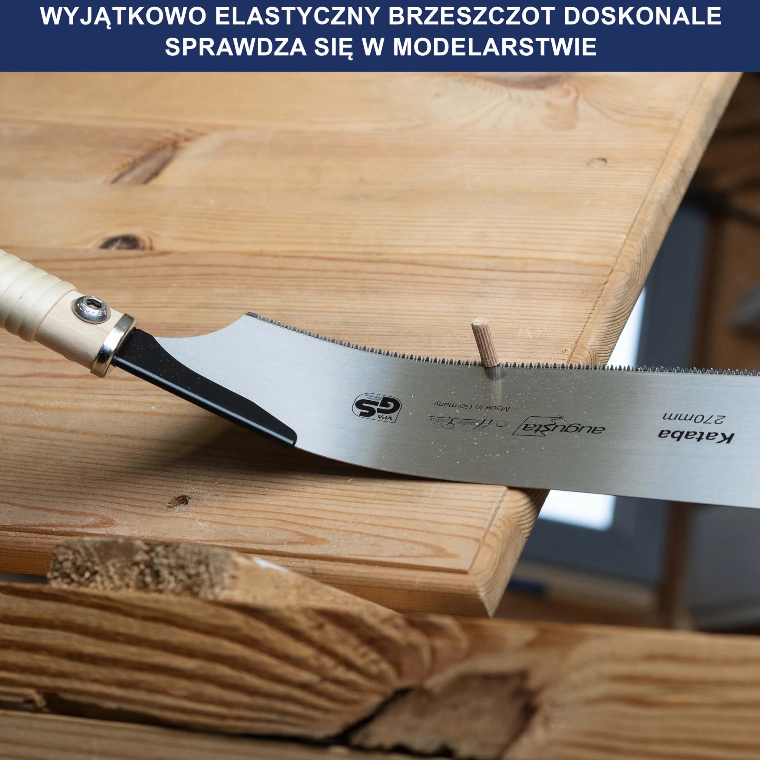 Augusta Japońska piła Kataba 270 mm tradycyjny kształt Do głębokich cięć, 44020 270 AMA