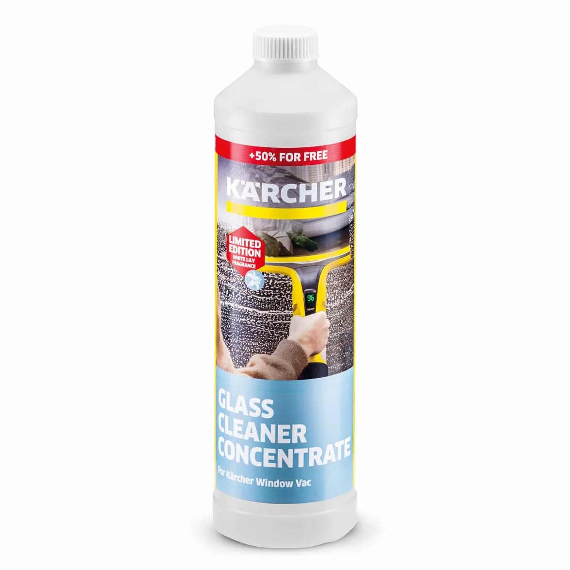 Kärcher Koncentrat do czyszczenia szyb RM 500 zapach biała lilia, 750 ml do stosowania ręcznego i z myjkami do okien WV