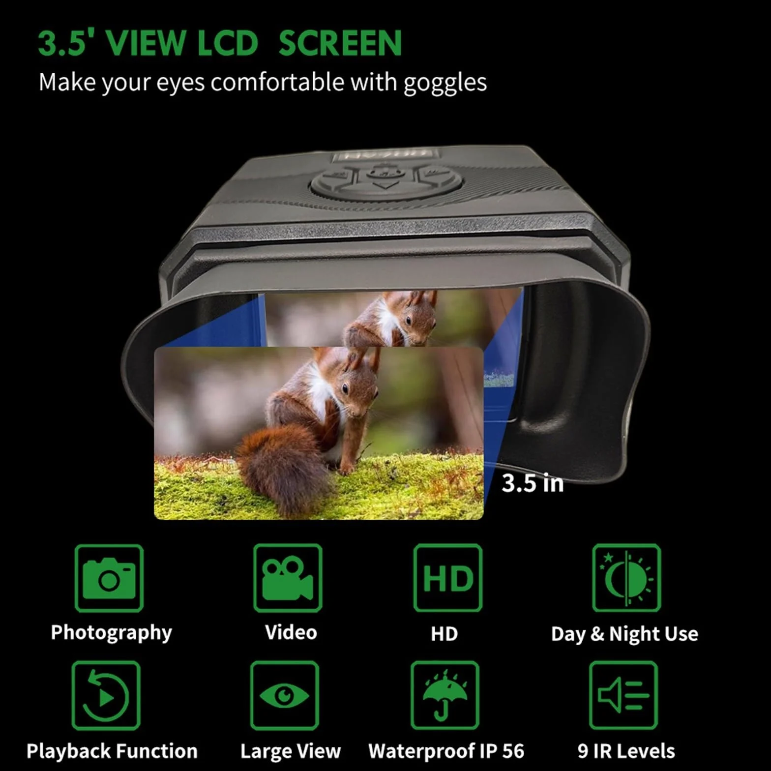 Lornetki Noktowizyjne NV700 5X35 na podczerwień 64G karta