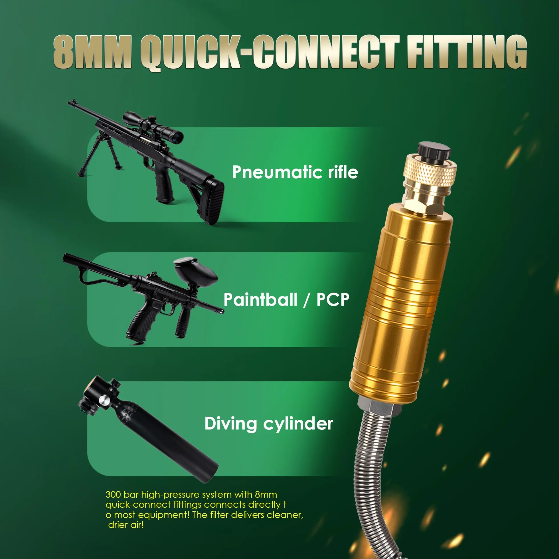 Sprężarka powietrza TUXING PCP 4500Psi 30Mpa bezolejowa 12V 220V pompa do wiatrówek TXES061