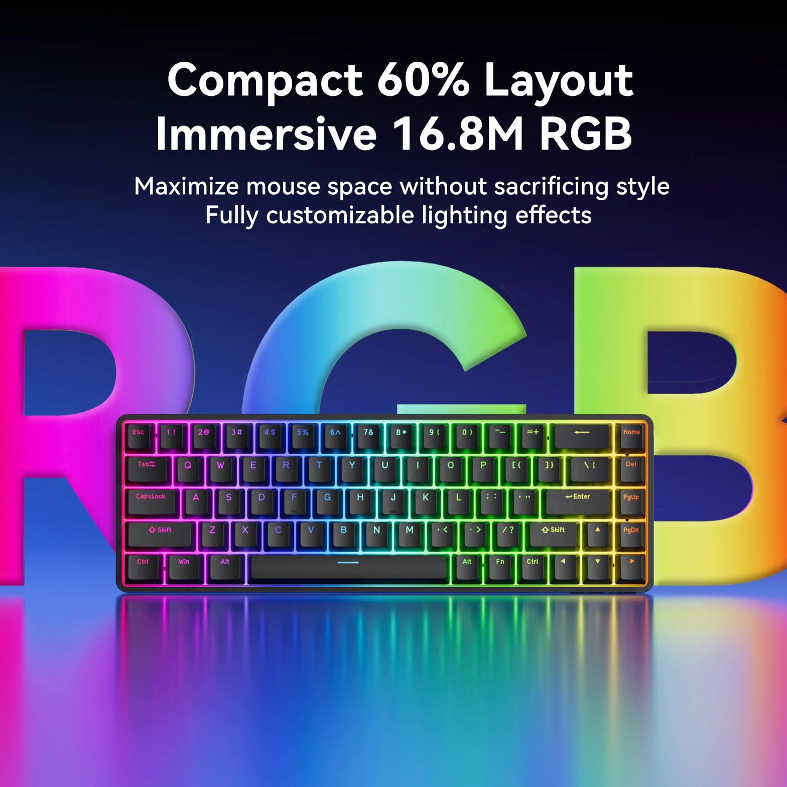 Dierya DK68C HE Rapid Trigger mechaniczna klawiatura gamingowa magnetyczna RGB USB-C 68 klawiszy N-Key