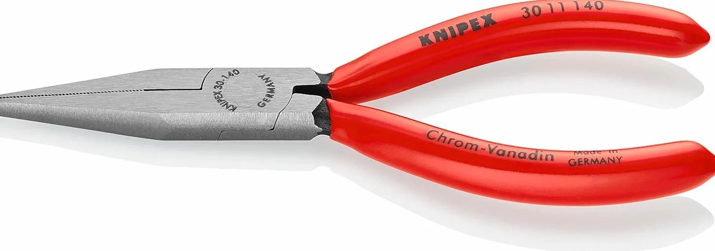 KNIPEX Szczypce płaskie wydłużone z tworzywa sztucznego, powlekane 140 mm, 30 11 140
