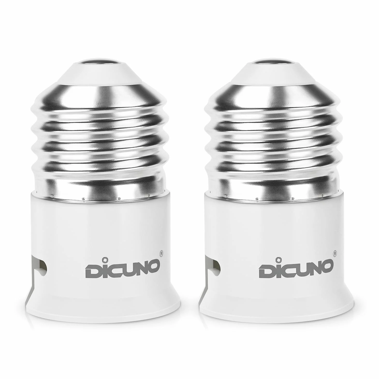 DiCUNO E27 do B22 2-częściowy adapter gniazda adapter konwertera gniazda wysokiej jakości podstawa lampy do żarówek LED, żarowych i świetlnych
