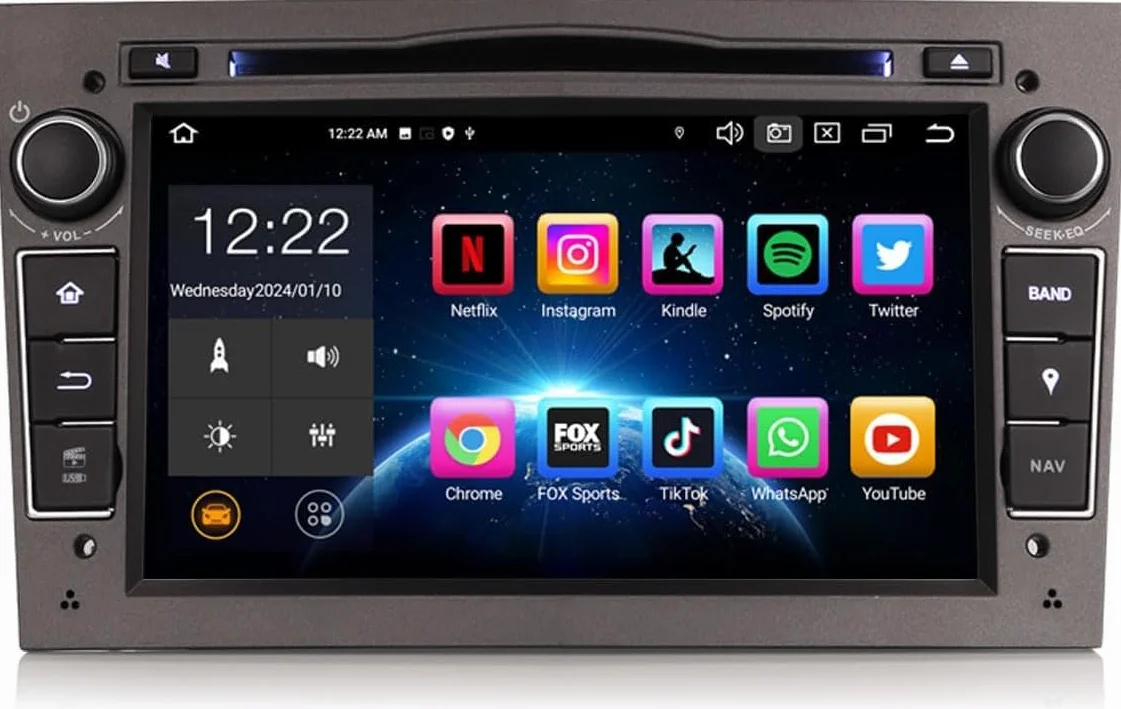Erisin Android 13 4 GB + 64 GB 8-rdzeniowe radio samochodowe DVD, nawigacja GPS do Opel Antara, Astra Corsa C/D, Vectra Meriva, Signum, Vivaro, Zafira, Combo 7 cali, CarPlay Android Auto DAB+ WiFi,
