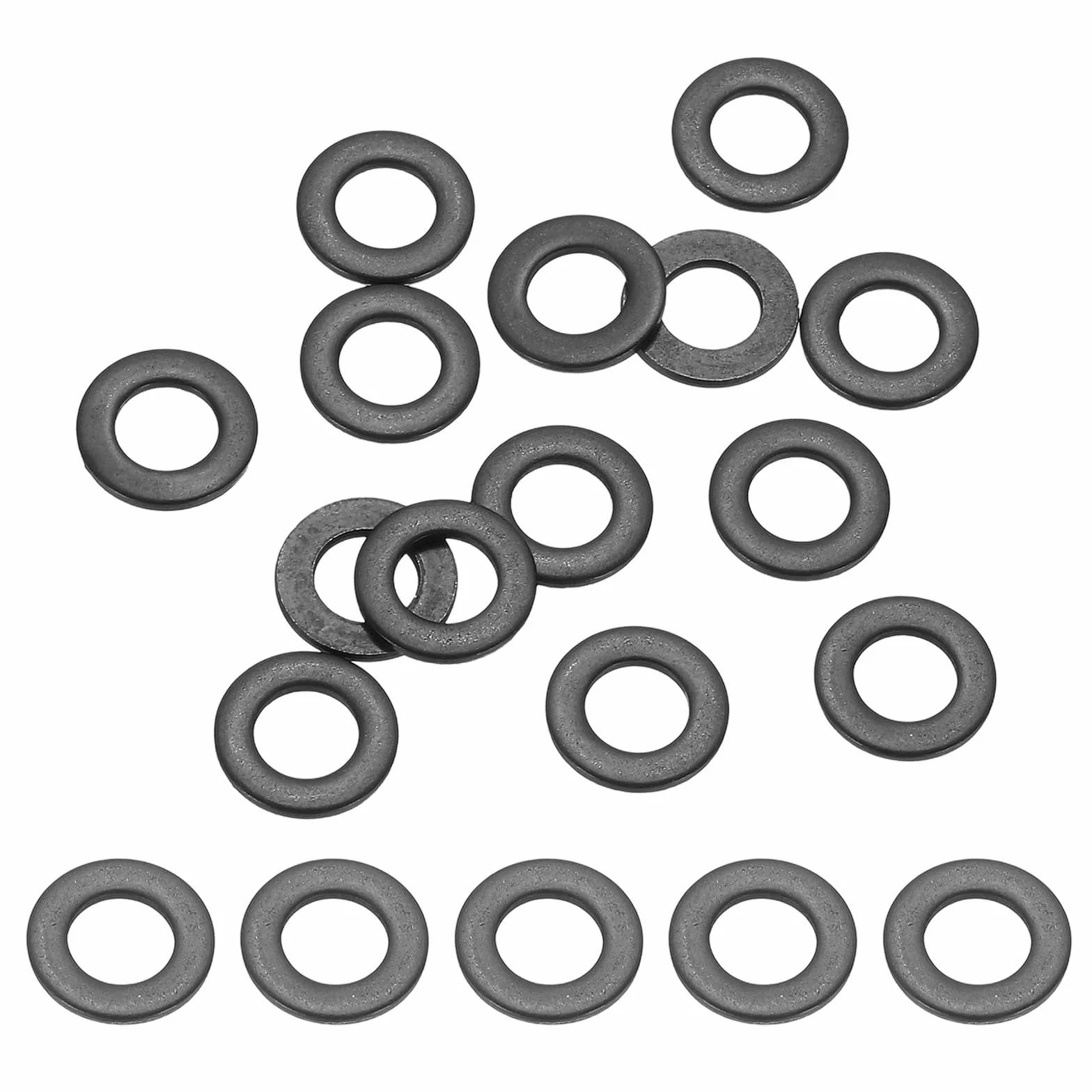 PATIKIL 80 sztuk M5 Podkładki ze stali nierdzewnej, M5 x 10 x 1 mm płaskie podkładki metryczne zestaw uszczelek 304 pierścień uszczelniający ze stali nierdzewnej do śrub samochodowych