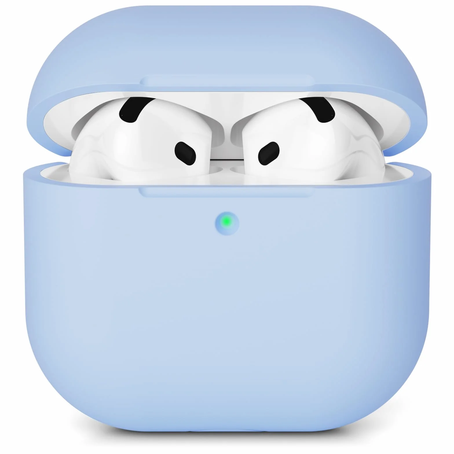 Etui silikonowe do AirPods 4 generacji 2024, odporne na wstrząsy, błękitne