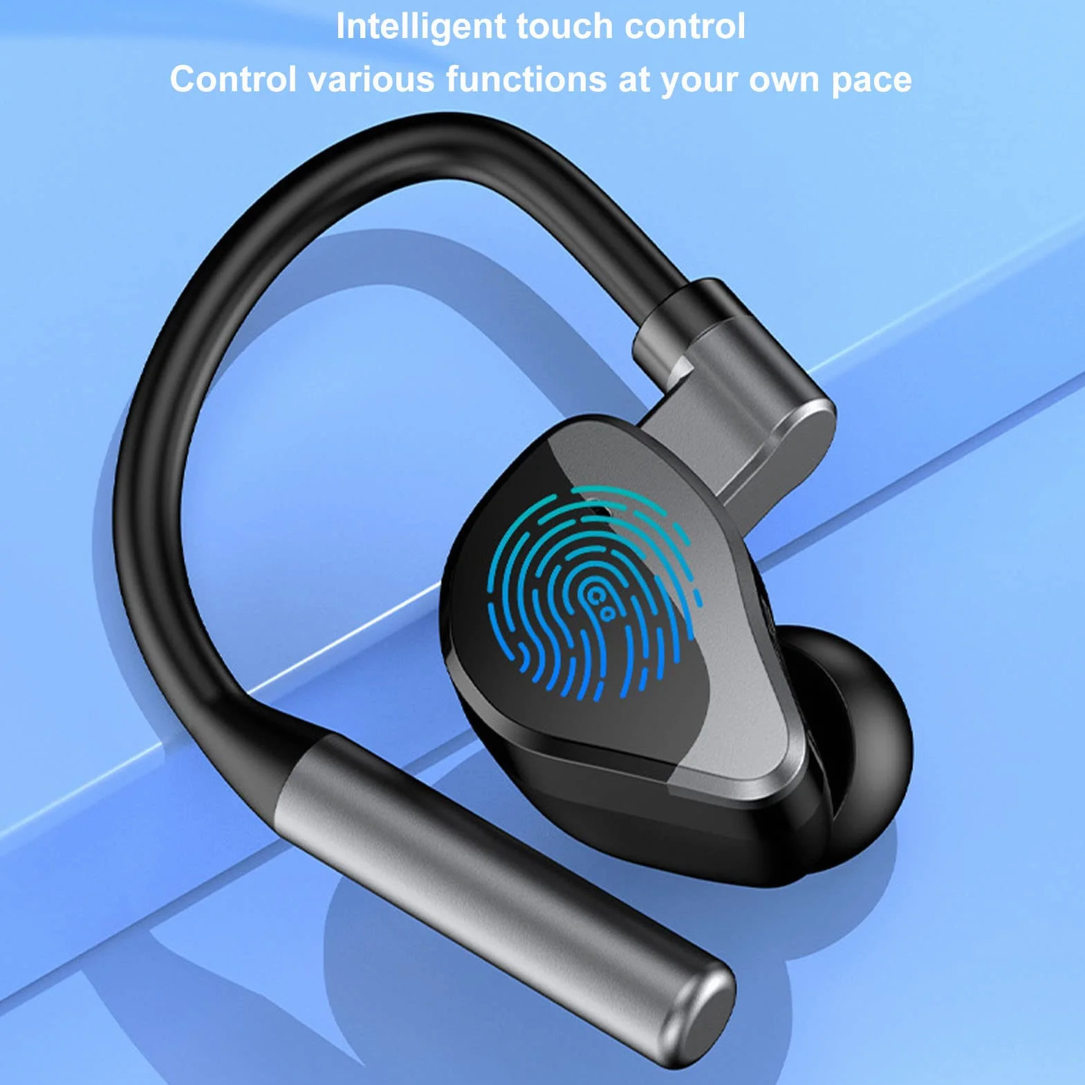Zestaw słuchawkowy Bluetooth z redukcją szumów i mikrofonem kompatybilny z iOS i Android