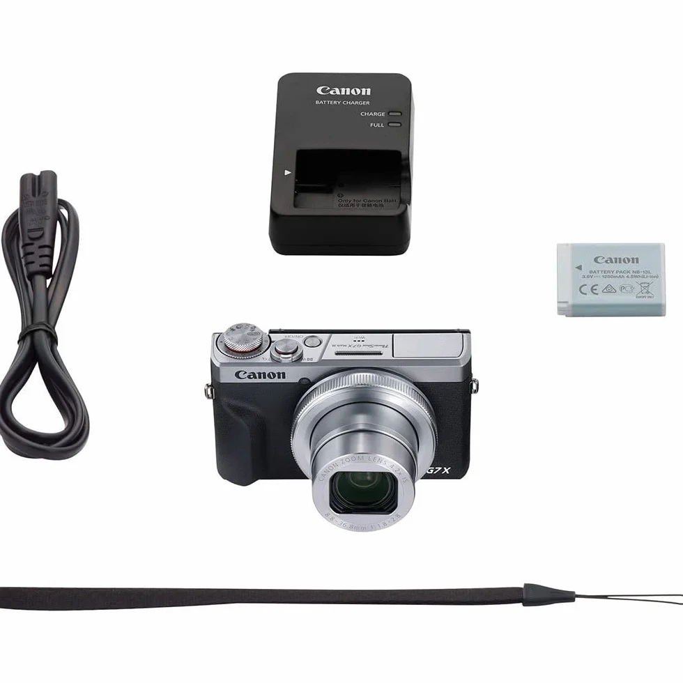 Canon PowerShot G7 X Mark III aparat cyfrowy 20,1 MP 4,2x zoom optyczny DIGIC 8 4K Full-HD Wi-Fi Bluetooth srebrny