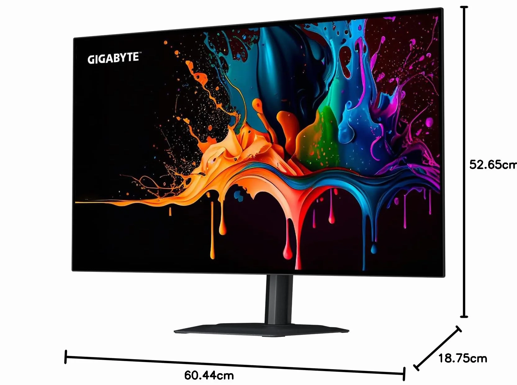 GIGABYTE MO27Q28G 27" QHD OLED Gaming Monitor - 2560 x 1440, 280Hz, 0,03ms, 335 CD/m², Display HDR True Black 500, HDMI 2.1, DisplayPort 1.4