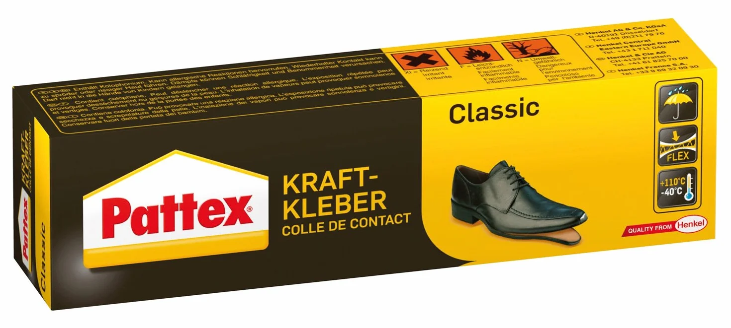 Pattex Power Adhesive Classic - Bardzo Mocny Klej Uniwersalny, Zapewniający Maksymalną Wytrzymałość, Odporny Na Wysoką Temperaturę, 50 g