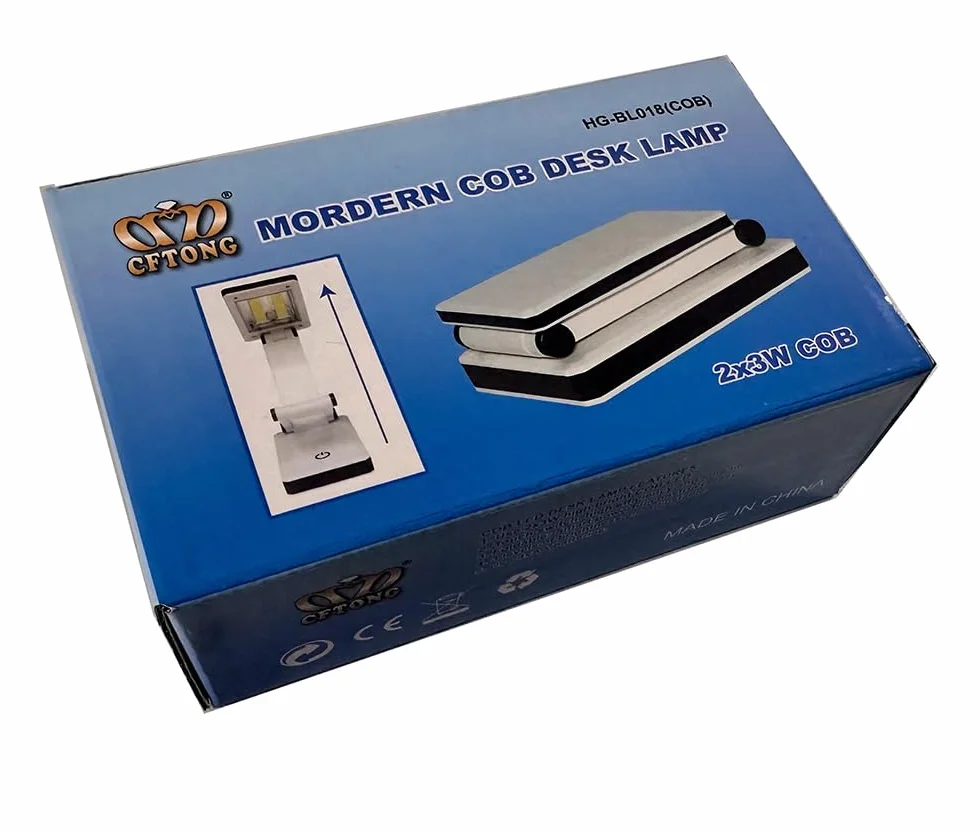 Mobilna lampa COB LED składana lampa biurkowa 3 poziomy jasności
