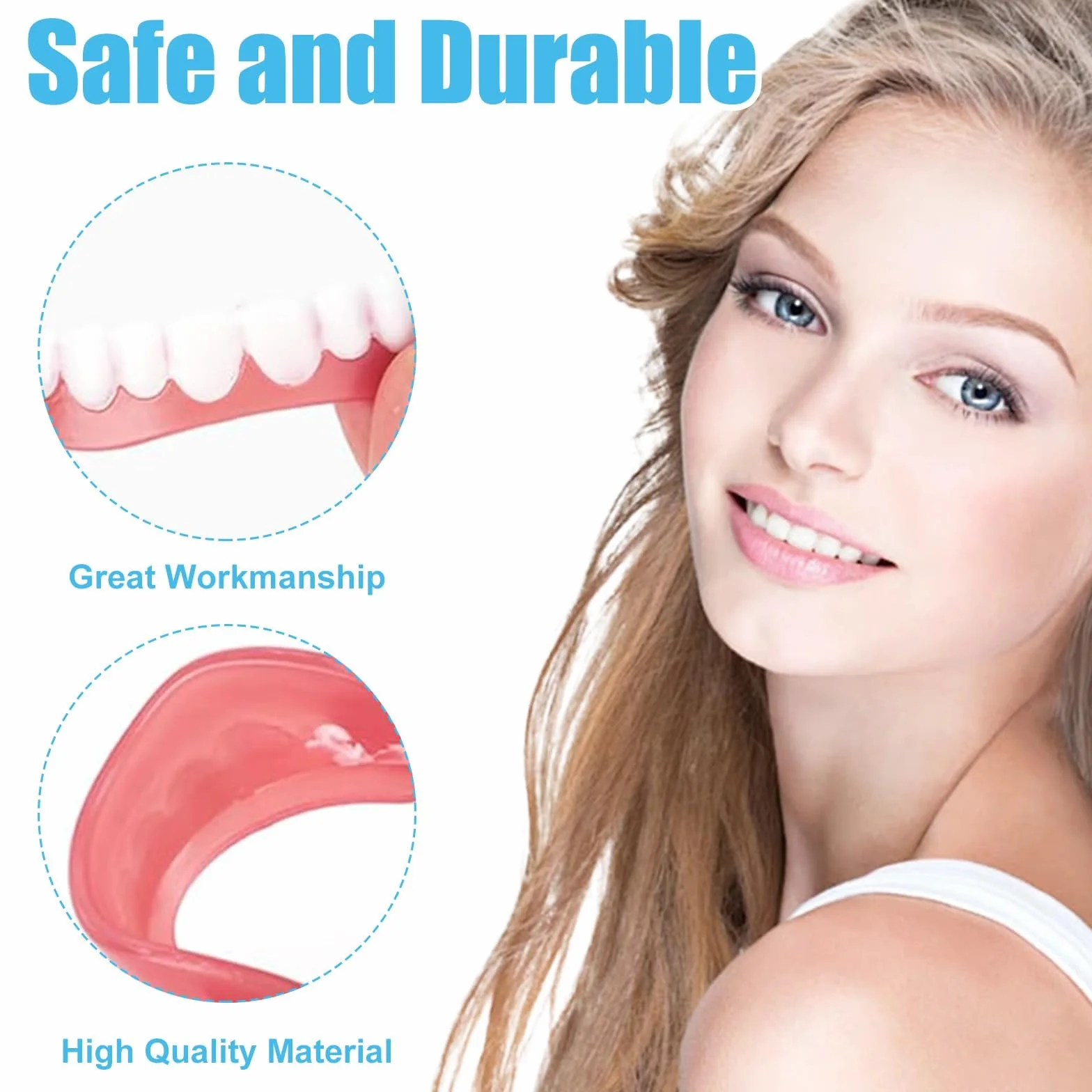 2Pairs Silicone Reline Denture Set, Denture Silicone Reline Kit，Professional Silicone Reline Kit for Dentures for Everyone