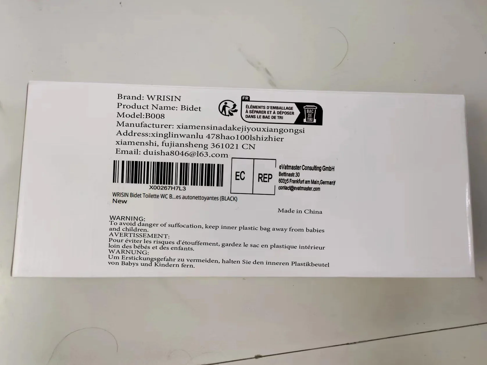 bidet, toaleta, WC z bidetem japońskim, zestaw natryskowy do deski sedesowej i bidetu z podwójnymi wysuwanymi samoczyszczącymi dyszami (w kolorze czarnym)