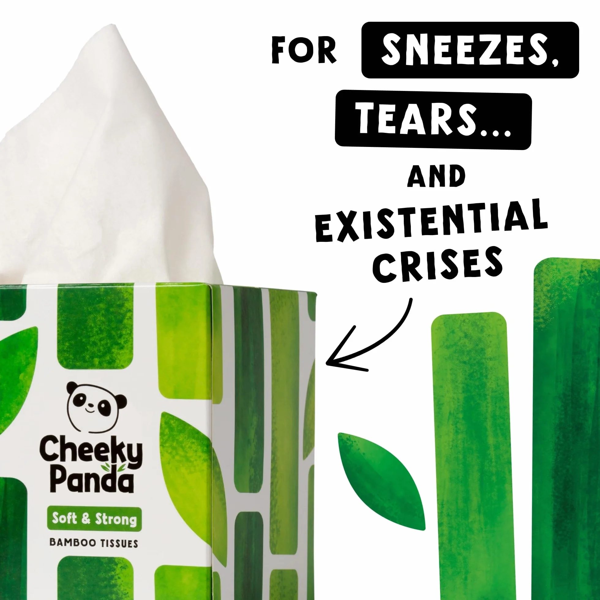 The Cheeky Panda CUBFT Chusteczki, Biały, 56 szt.