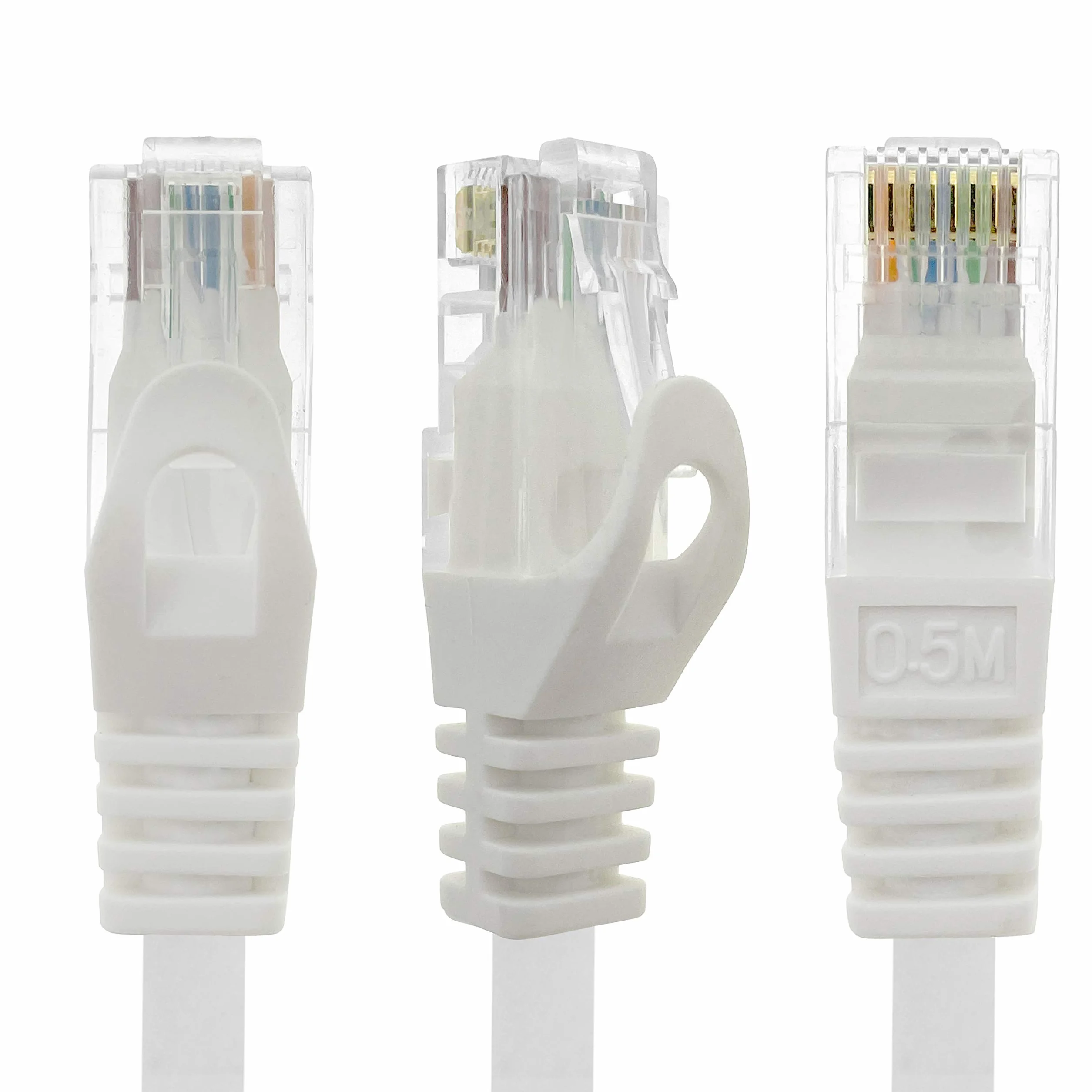 10 m kabel sieciowy, Ethernet, Lan i kabel krosowy dla maksymalnej prędkości Internetu i łączy wszystkie urządzenia z gniazdem RJ 45 biały - 1 sztuka
